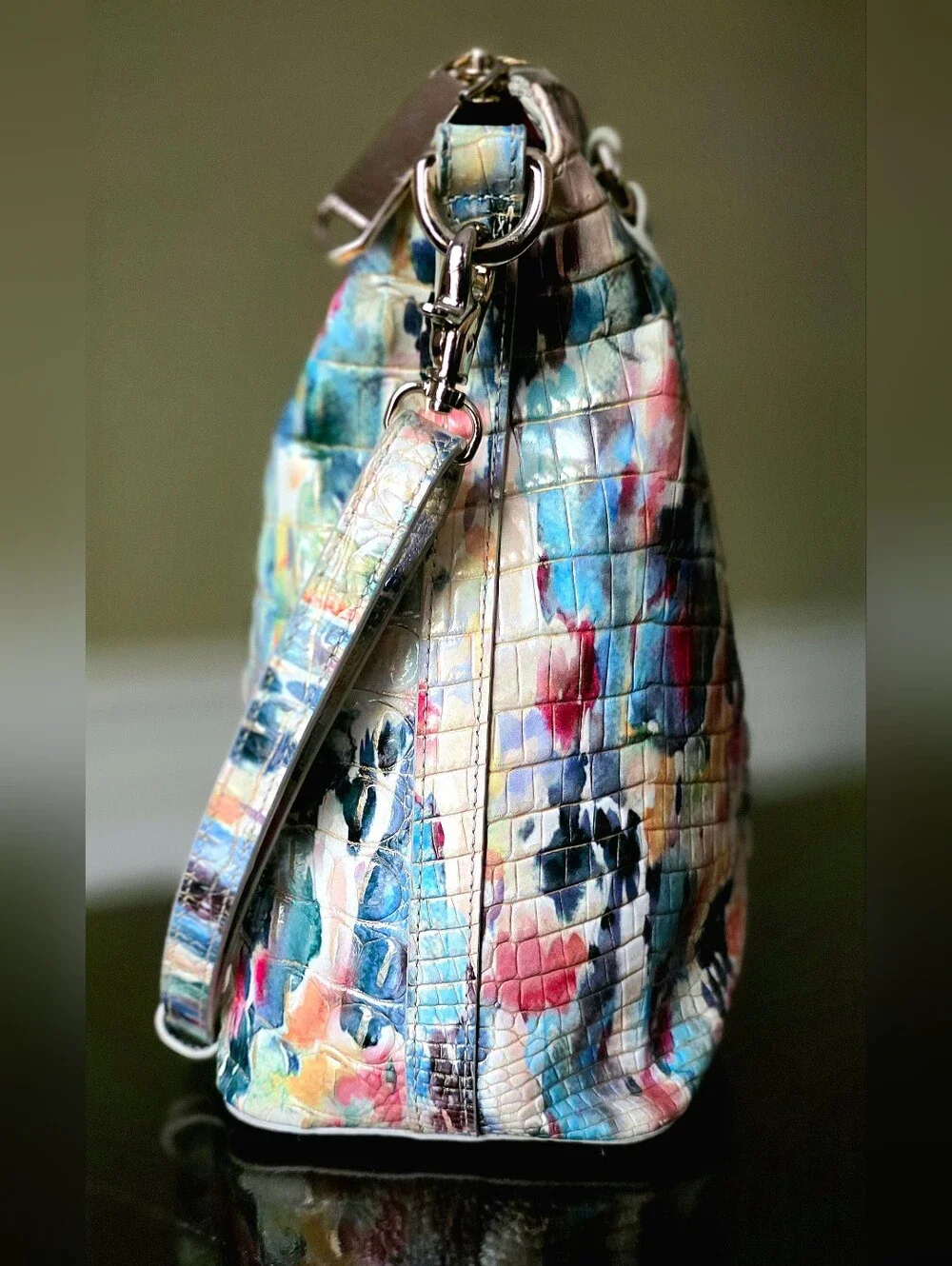 Brahmin Large Duxbury Satchel In Superbloom Melbourne